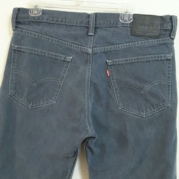 Levi's Jeans 562 Button Fly Loose Tapered Red Tab Light Wash Faded Blue Gray 34 - Picture 2 of 10
